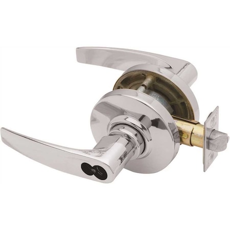 Schlage Commercial AL Series Classroom Large Format Less Core Jupiter Lock with 11096 Latch 10025 Strike Bright Chrome AL70JD JUP 625